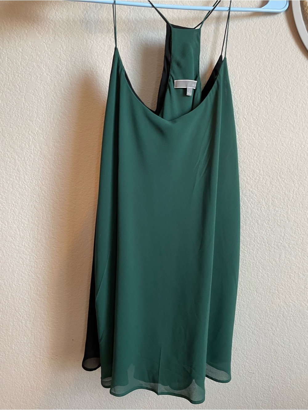 Set of two flowy racer back blouses
